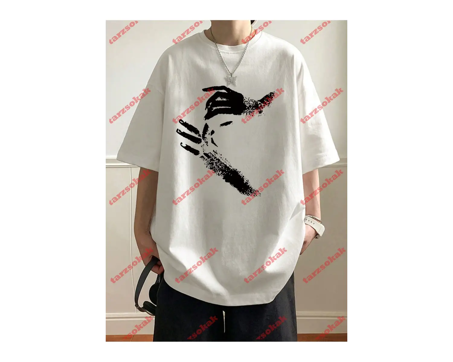 Model 3327 Erkek Yazlık Yuvarlak Yaka Kısa Kollu Günlük Tişört, Yaz