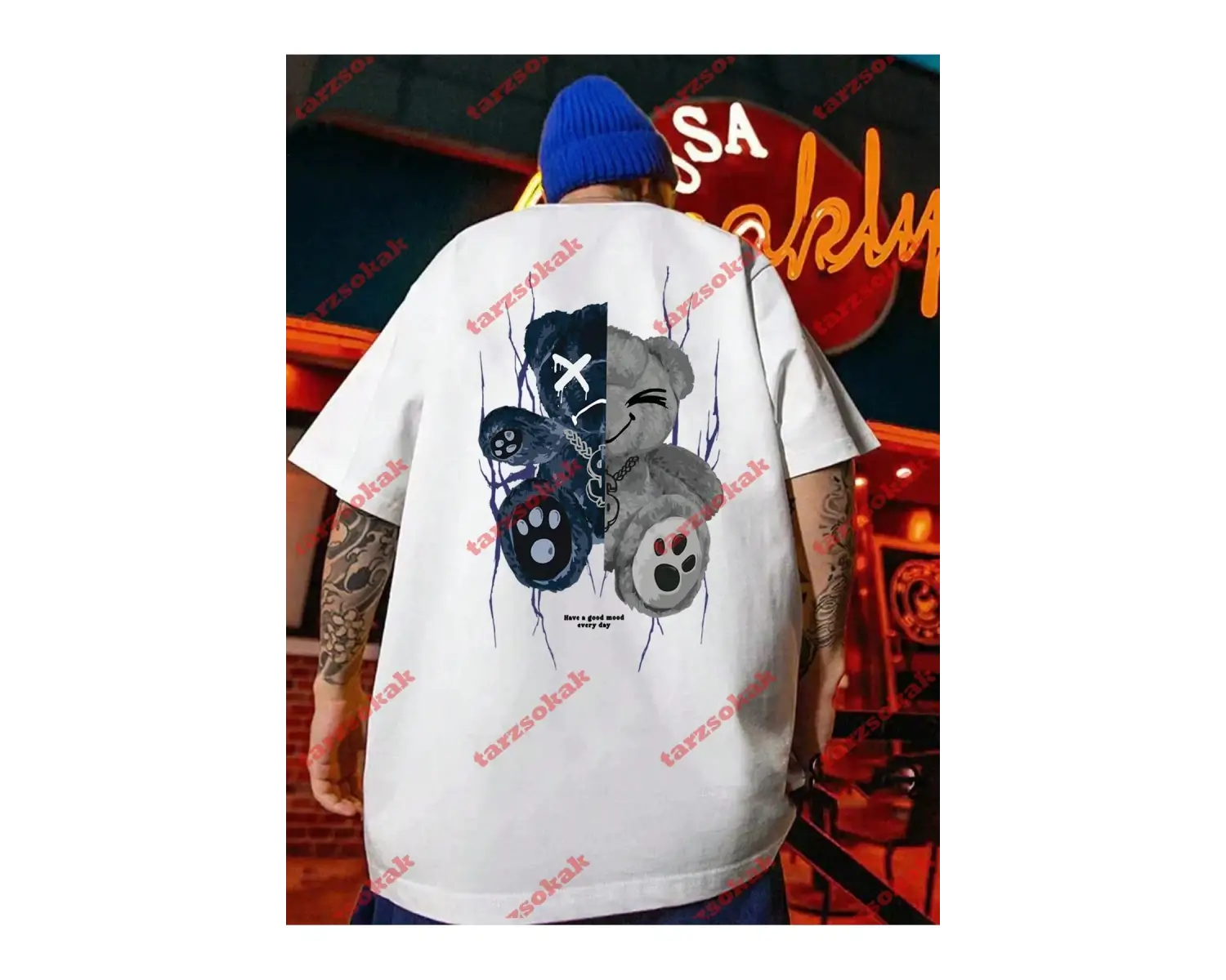 Model 3328 Erkek Yazlık Yuvarlak Yaka Kısa Kollu Günlük Tişört, Yaz