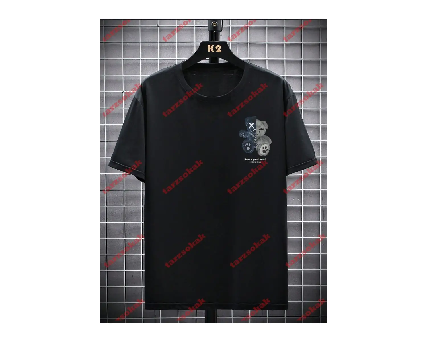 Model 3328 Erkek Yazlık Yuvarlak Yaka Kısa Kollu Günlük Tişört, Yaz