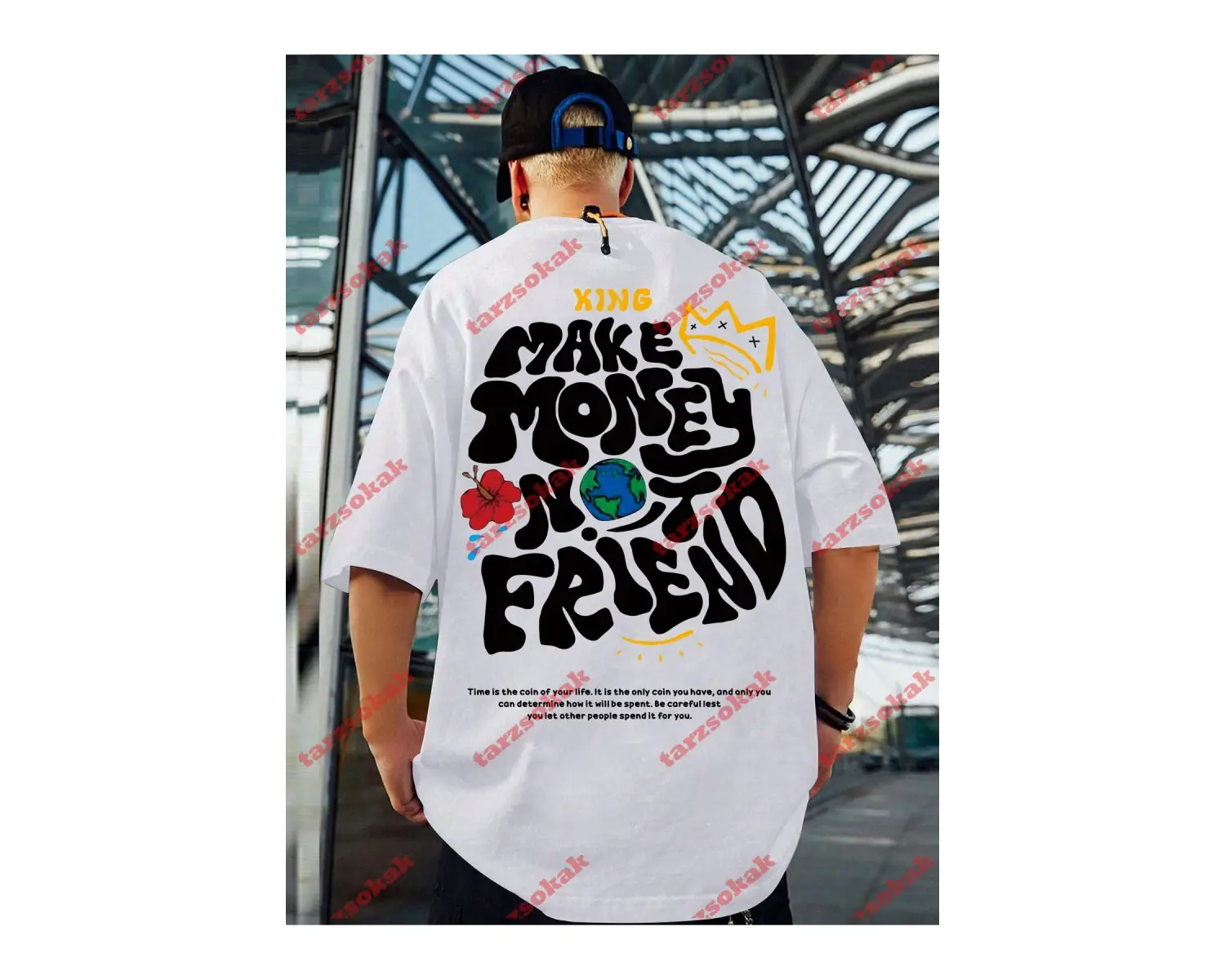 Model 3330 Erkek Yazlık Yuvarlak Yaka Kısa Kollu Günlük Tişört, Yaz