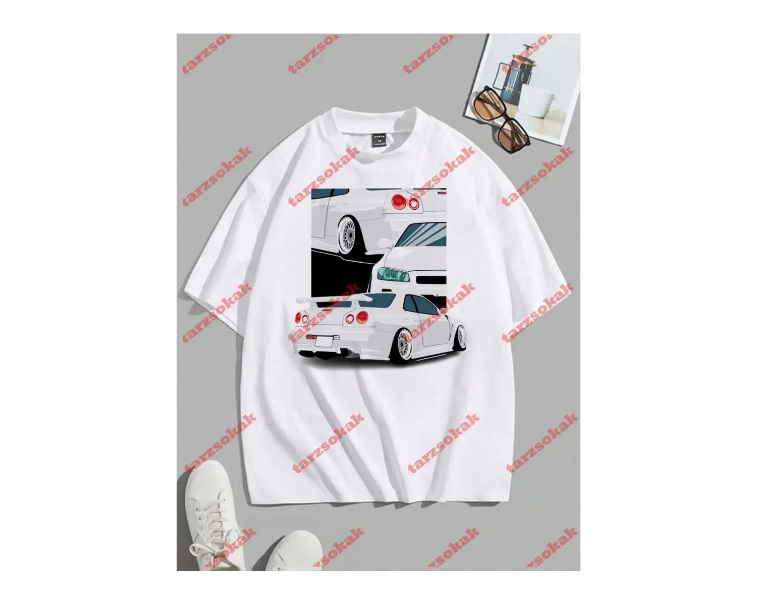 Model 3341 Erkek Yazlık Yuvarlak Yaka Kısa Kollu Günlük Tişört, Yaz