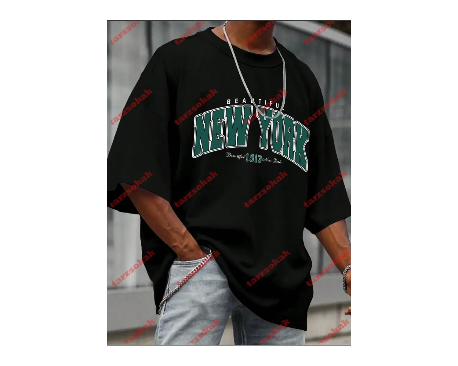 Model 3342 Erkek Yazlık Yuvarlak Yaka Kısa Kollu Günlük Tişört, Yaz