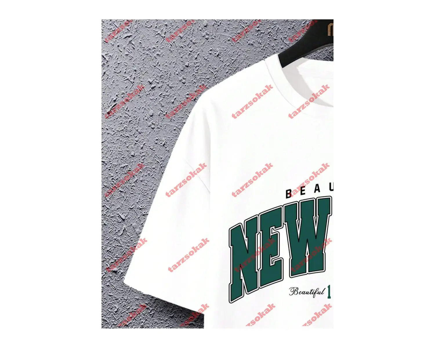 Model 3342 Erkek Yazlık Yuvarlak Yaka Kısa Kollu Günlük Tişört, Yaz