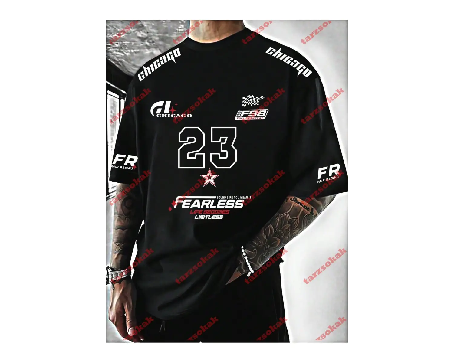 Model 3352 Erkek Yazlık Yuvarlak Yaka Kısa Kollu Günlük Tişört, Yaz