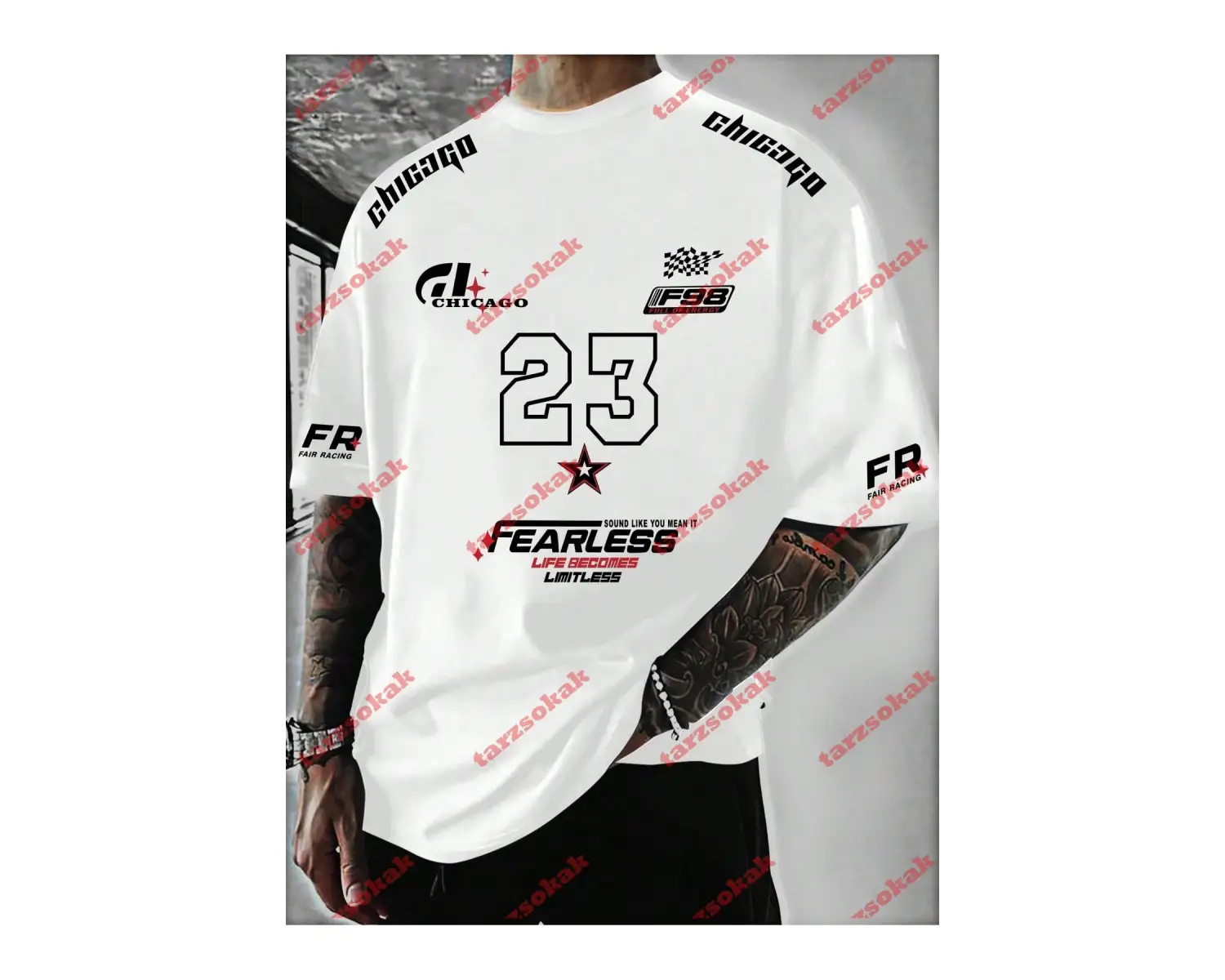 Model 3352 Erkek Yazlık Yuvarlak Yaka Kısa Kollu Günlük Tişört, Yaz