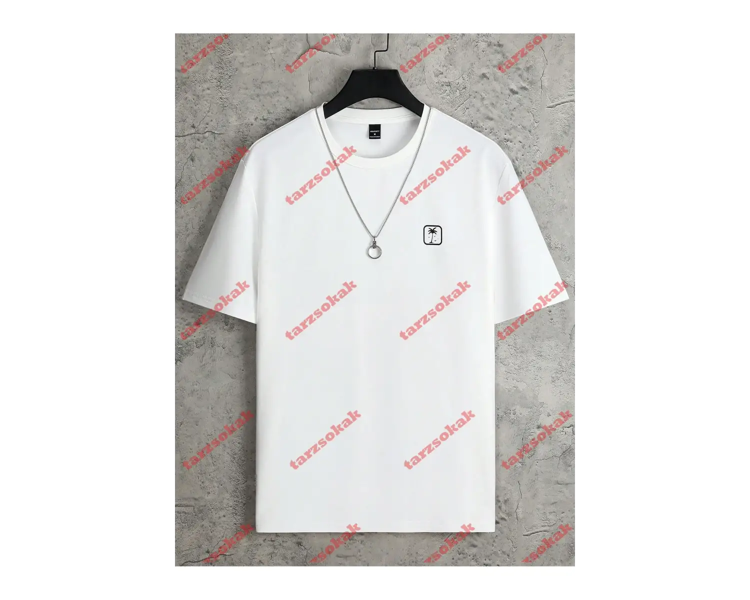 Model 3355 Erkek Yazlık Yuvarlak Yaka Kısa Kollu Günlük Tişört, Yaz