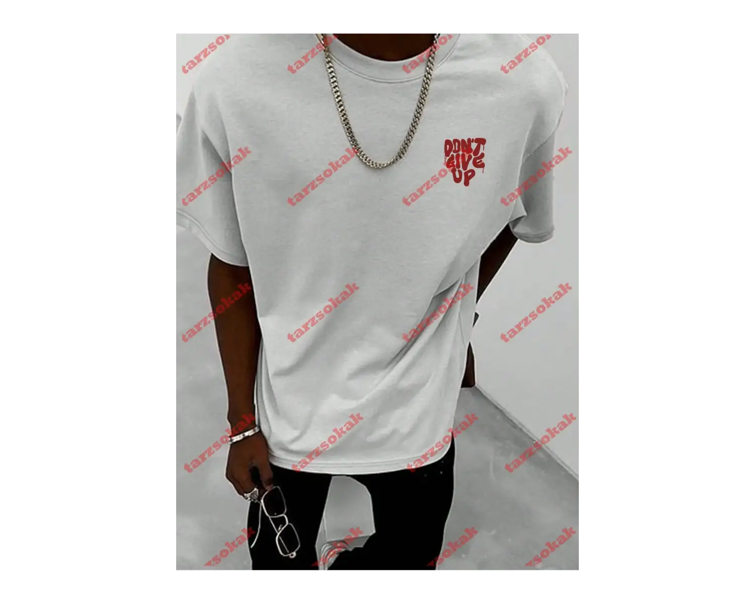 Model 3361 Erkek Yazlık Yuvarlak Yaka Kısa Kollu Günlük Tişört, Yaz