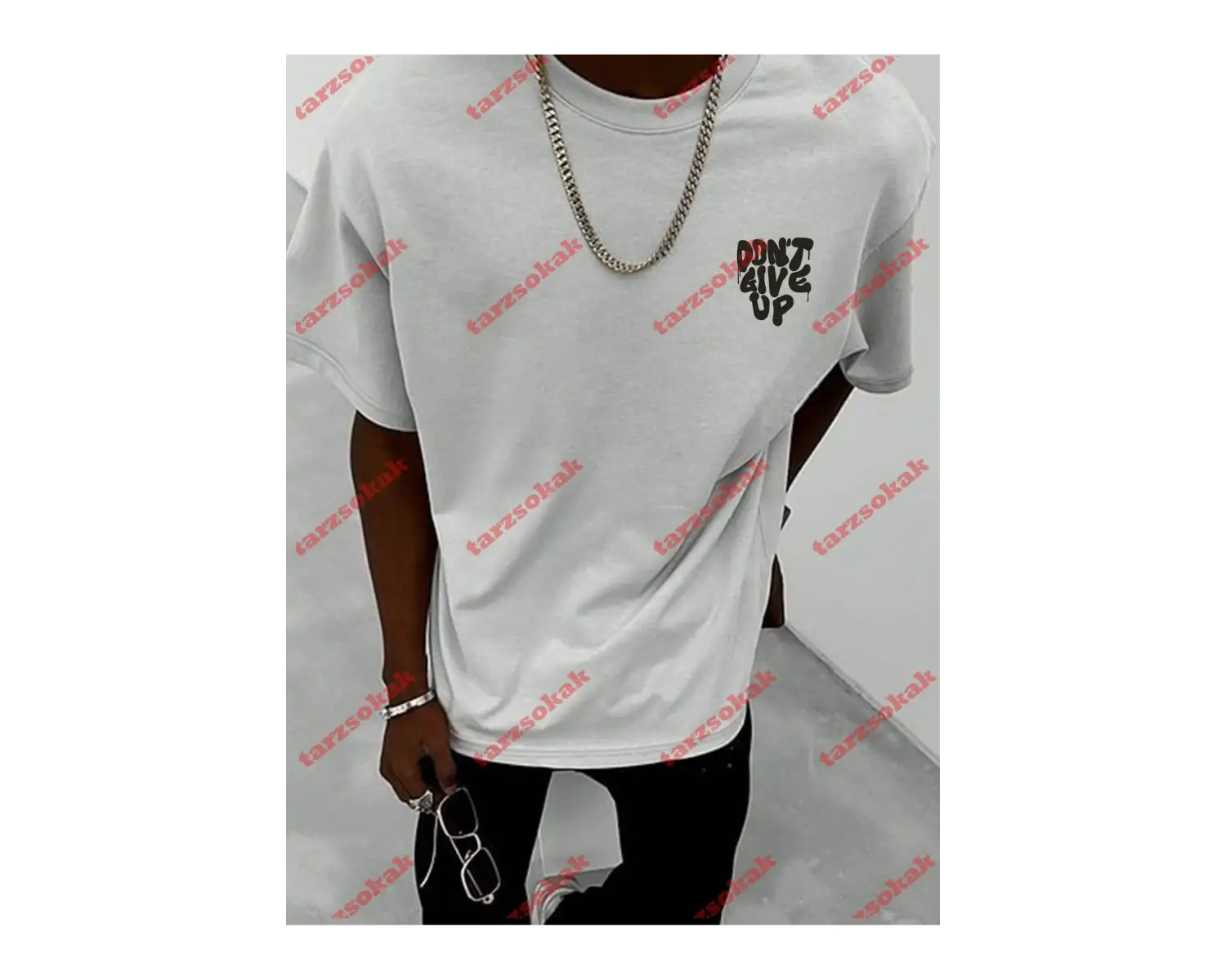 Model 3361 Erkek Yazlık Yuvarlak Yaka Kısa Kollu Günlük Tişört, Yaz