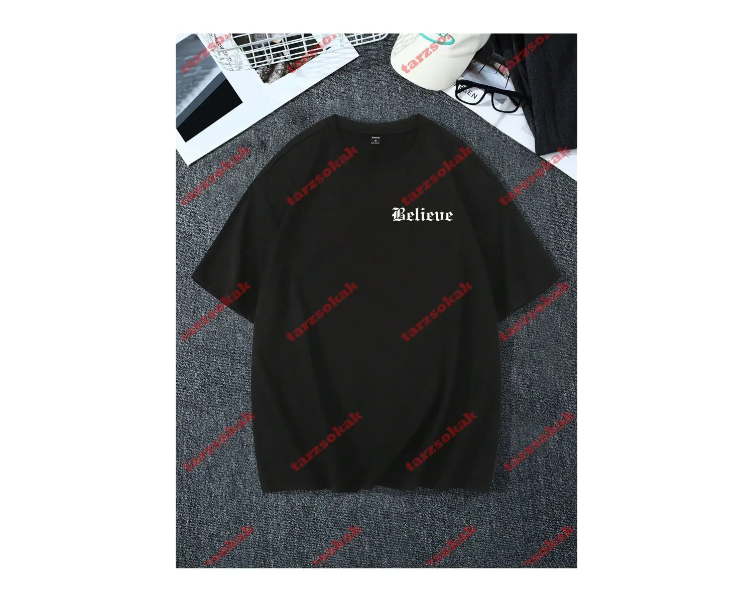 Model 3364 Erkek Yazlık Yuvarlak Yaka Kısa Kollu Günlük Tişört, Yaz