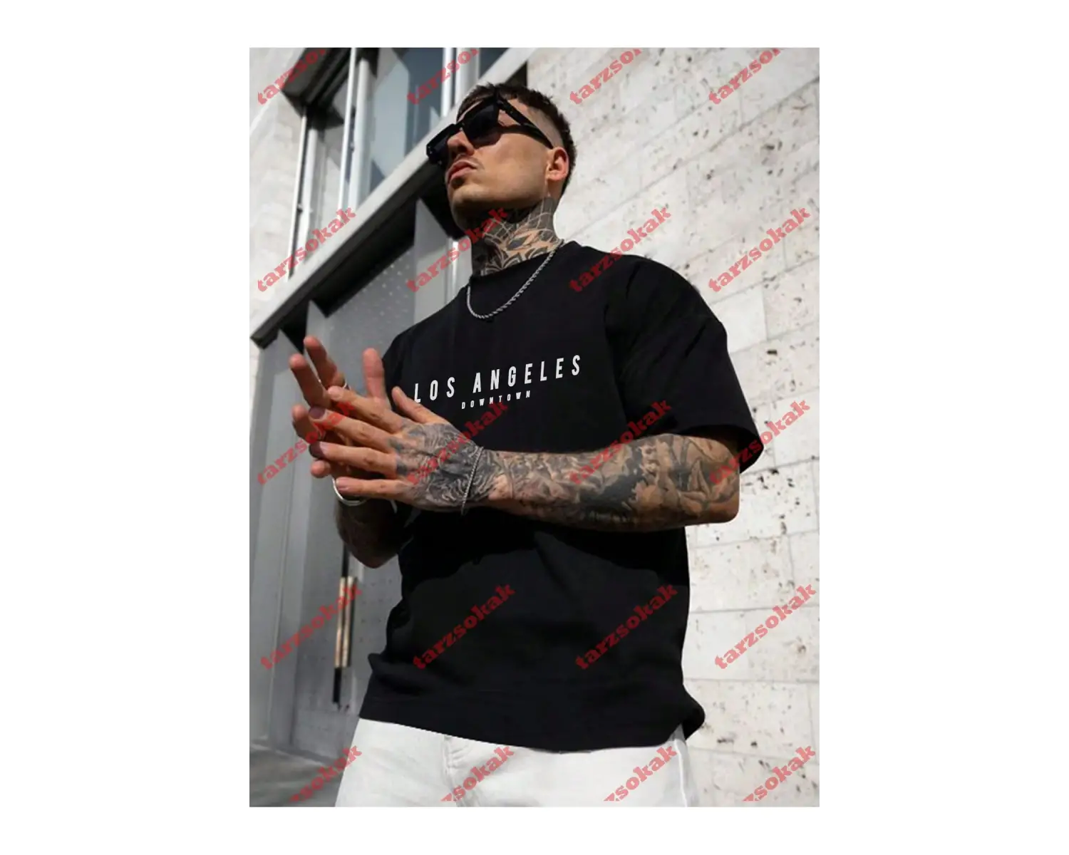 Model 3367 Erkek Yazlık Yuvarlak Yaka Kısa Kollu Günlük Tişört, Yaz