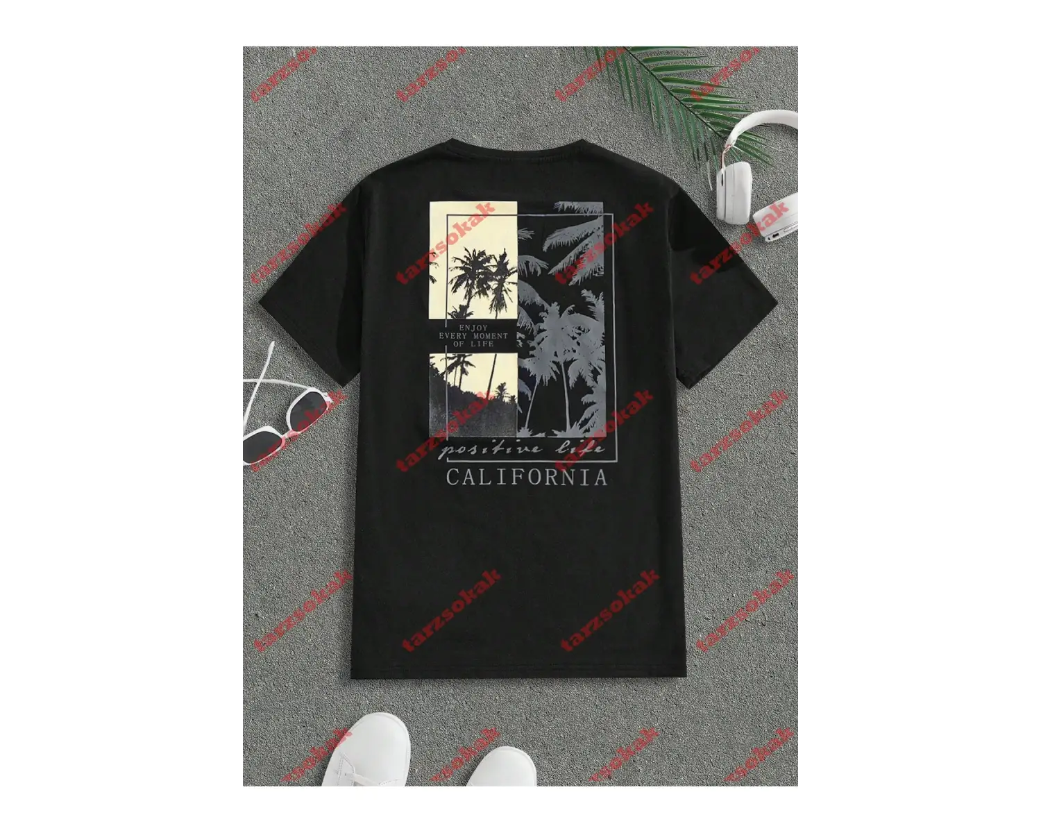 Model 3371 Erkek Yazlık Yuvarlak Yaka Kısa Kollu Günlük Tişört, Yaz