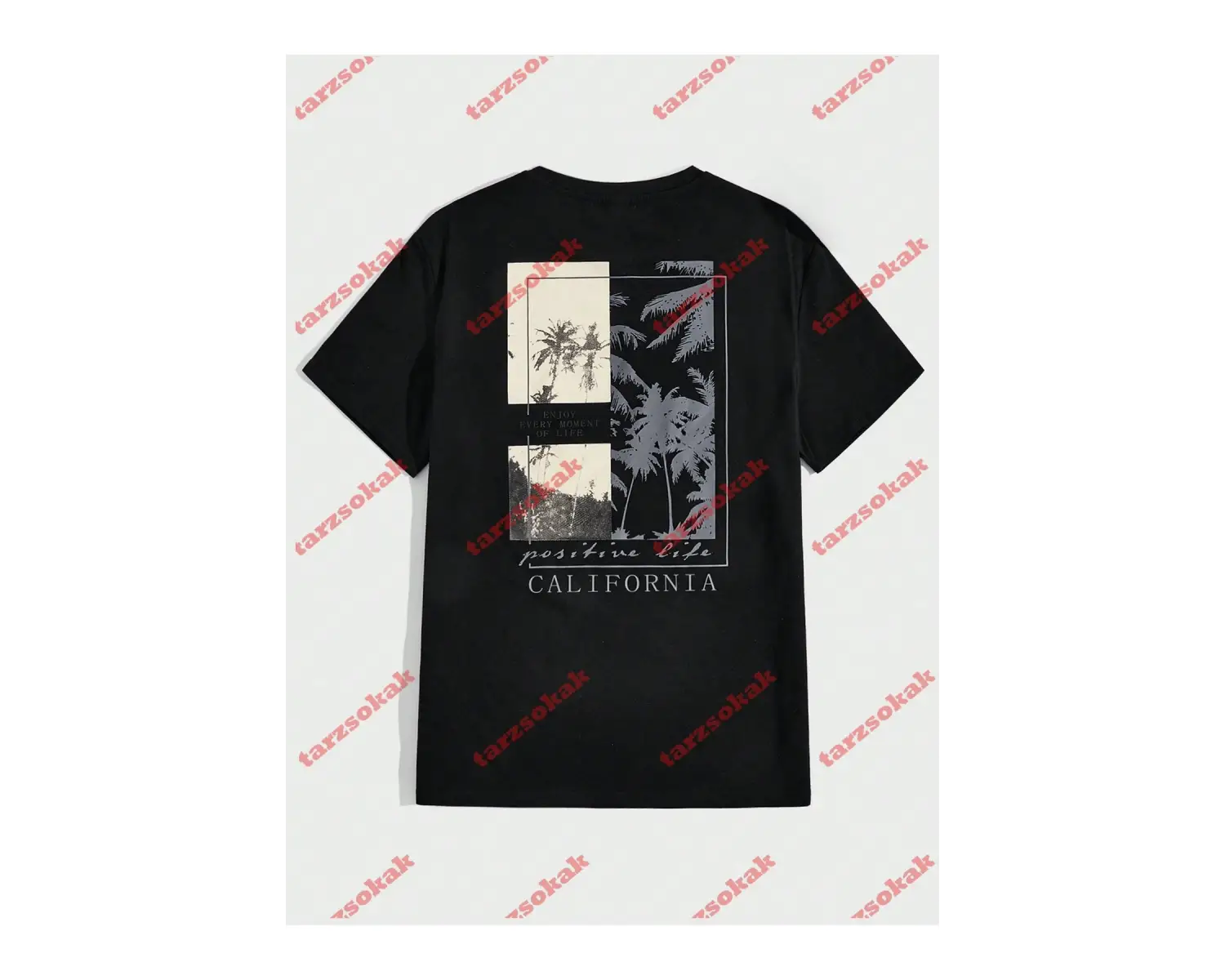 Model 3371 Erkek Yazlık Yuvarlak Yaka Kısa Kollu Günlük Tişört, Yaz