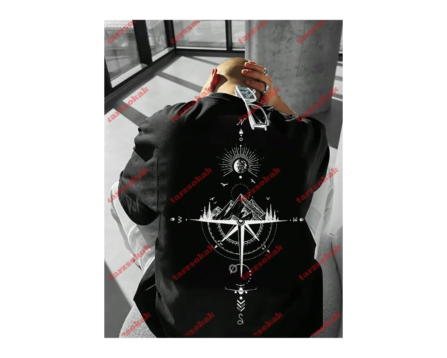 Model 3372 Erkek Yazlık Yuvarlak Yaka Kısa Kollu Günlük Tişört, Yaz