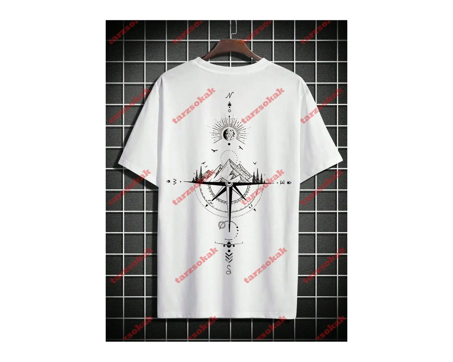 Model 3372 Erkek Yazlık Yuvarlak Yaka Kısa Kollu Günlük Tişört, Yaz