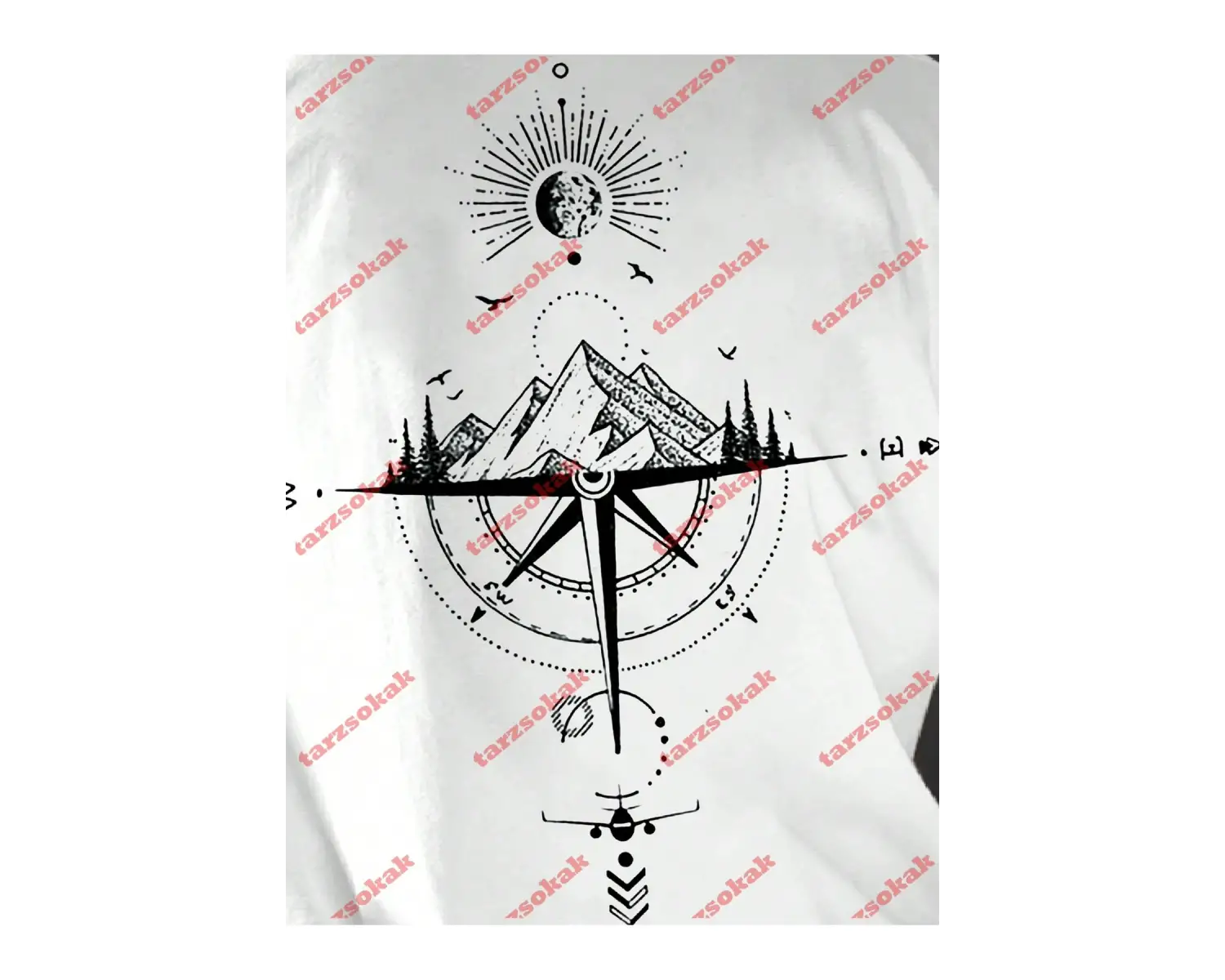 Model 3372 Erkek Yazlık Yuvarlak Yaka Kısa Kollu Günlük Tişört, Yaz