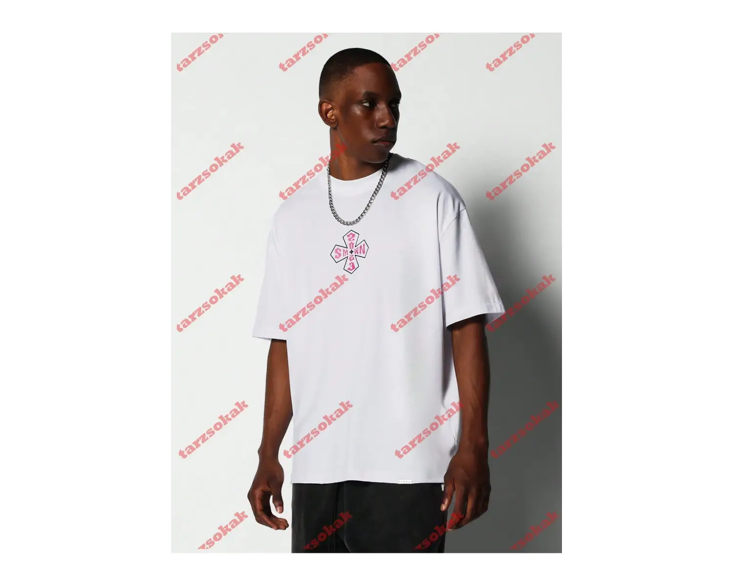 Model 3373 Erkek Yazlık Yuvarlak Yaka Kısa Kollu Günlük Tişört, Yaz