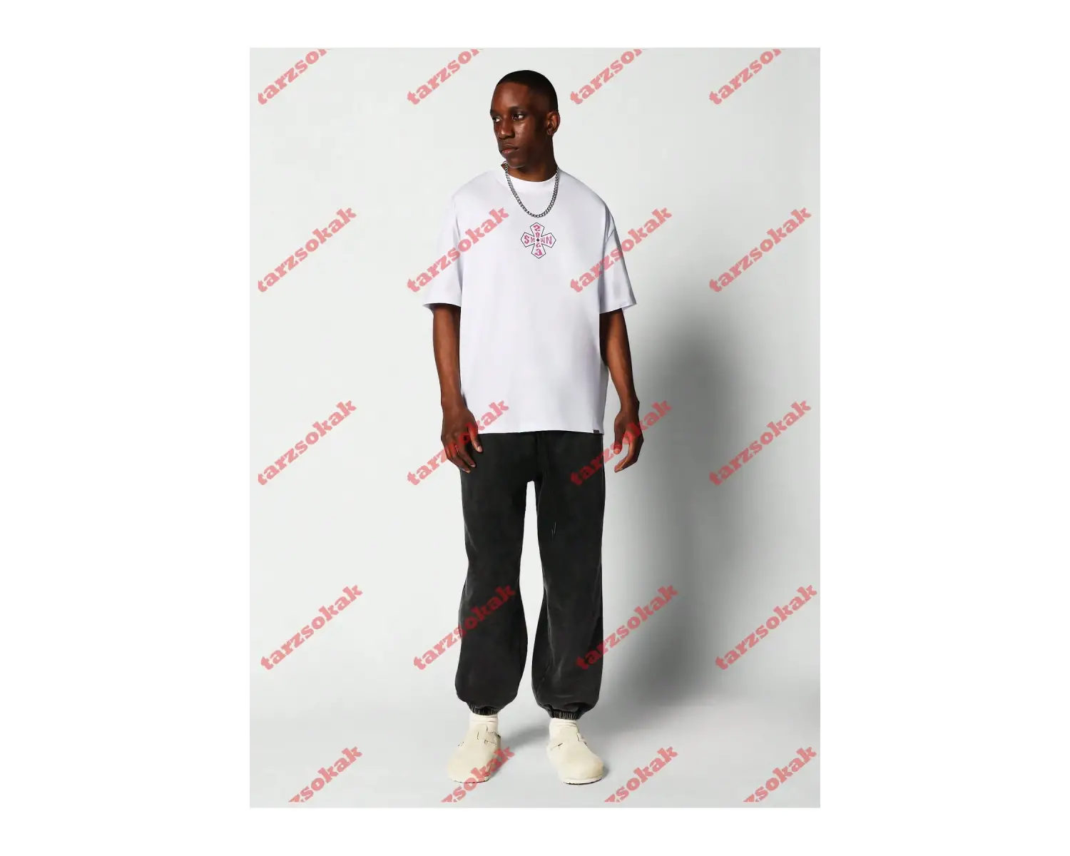 Model 3373 Erkek Yazlık Yuvarlak Yaka Kısa Kollu Günlük Tişört, Yaz