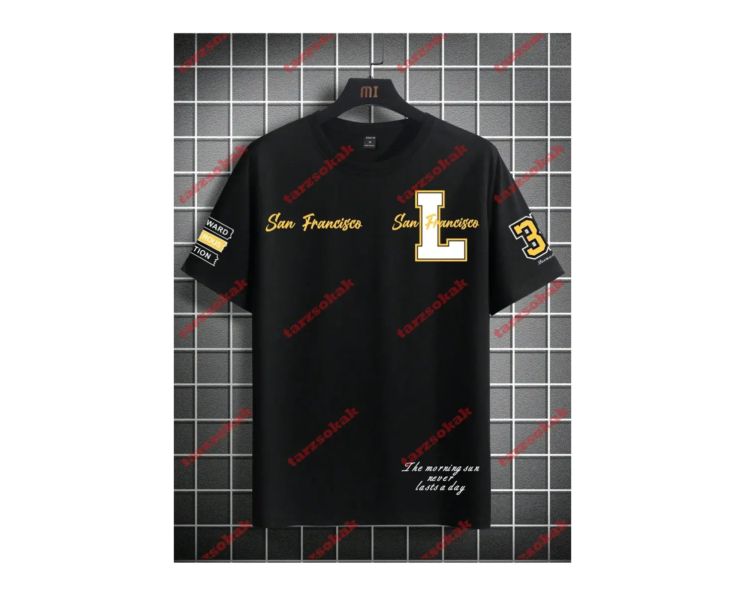 Model 3390 Erkek Yazlık Yuvarlak Yaka Kısa Kollu Günlük Tişört, Yaz