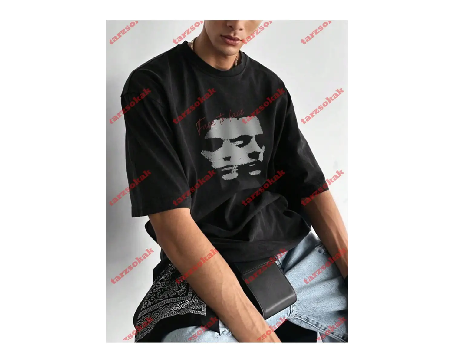 Model 3394 Erkek Yazlık Yuvarlak Yaka Kısa Kollu Günlük Tişört, Yaz