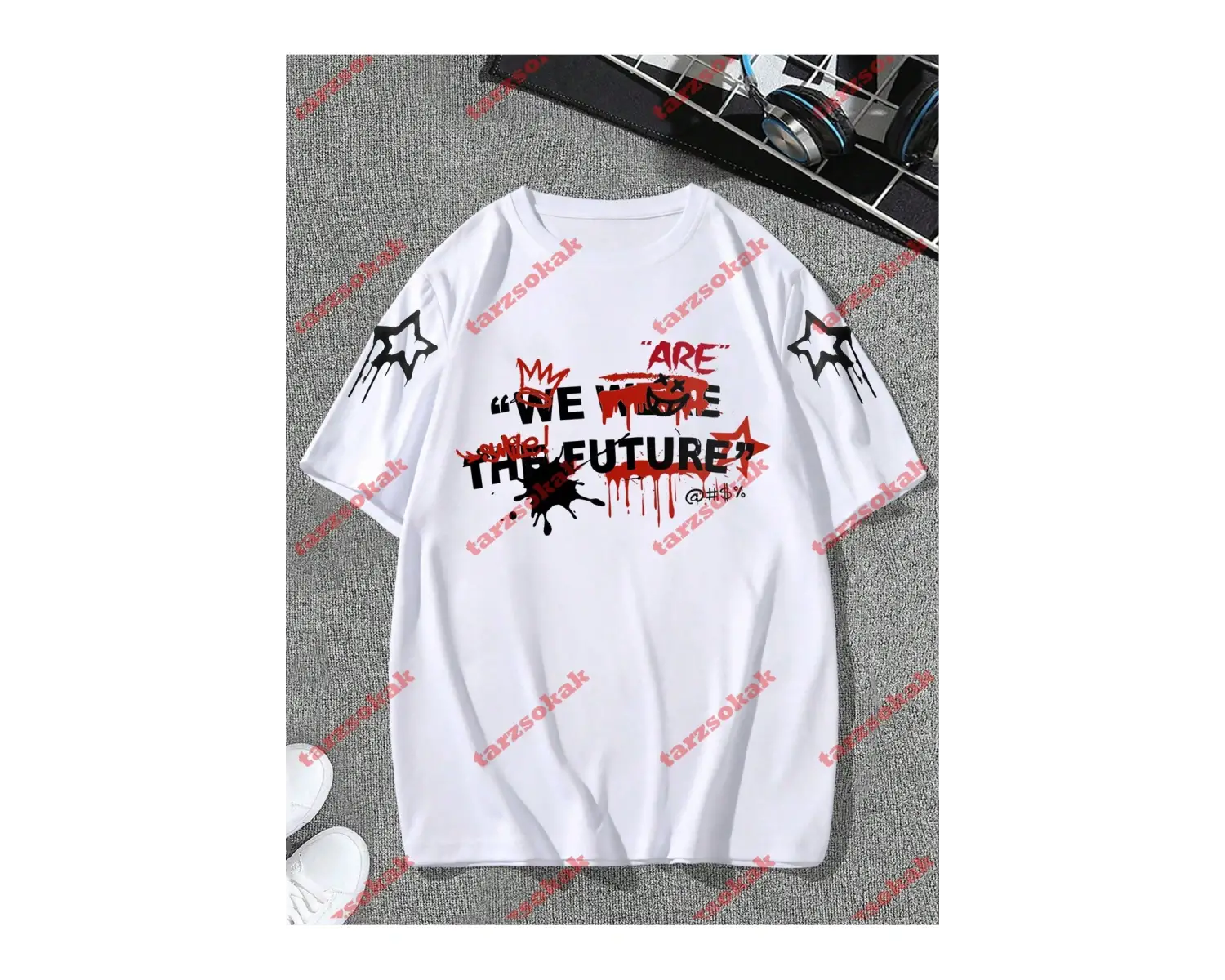 Model 3396 Erkek Yazlık Yuvarlak Yaka Kısa Kollu Günlük Tişört, Yaz