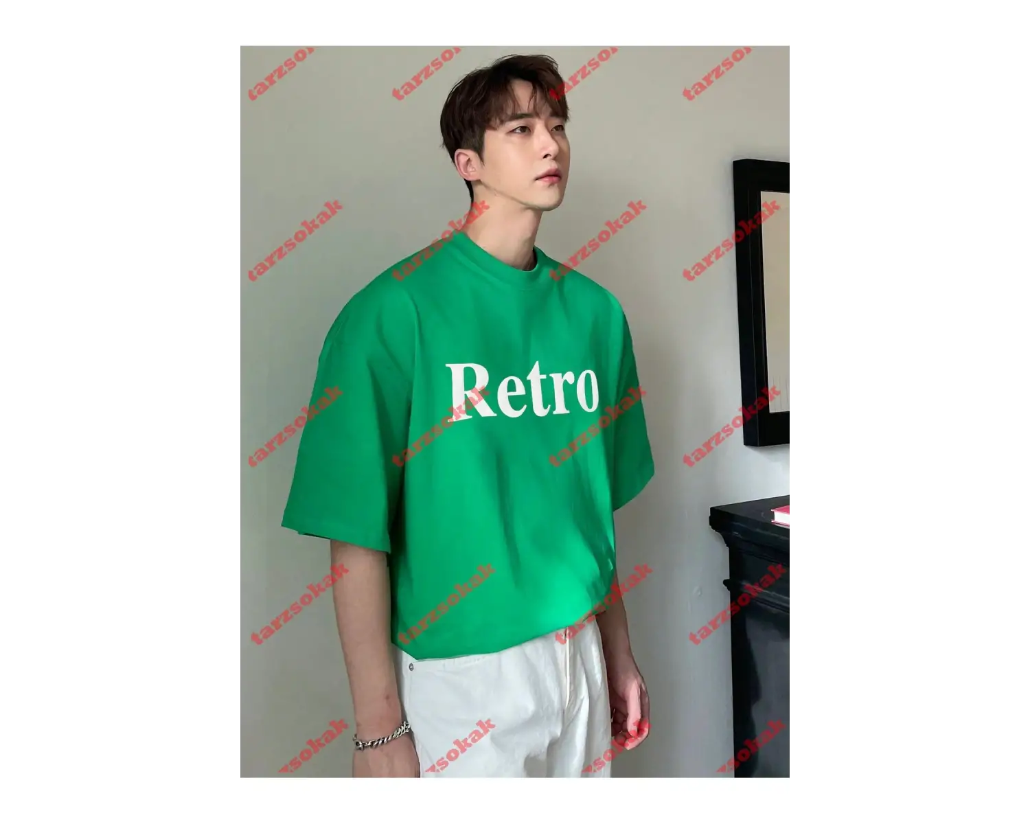 Model 3397 Erkek Yazlık Yuvarlak Yaka Kısa Kollu Günlük Tişört, Yaz