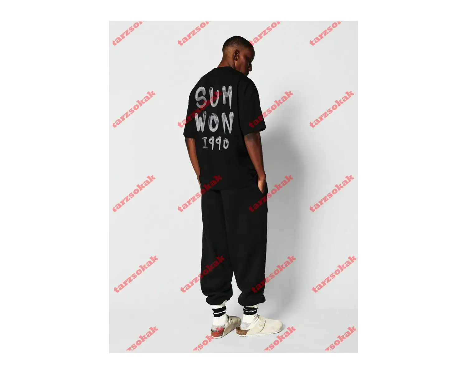 Model 3417 Erkek Yazlık Yuvarlak Yaka Kısa Kollu Günlük Tişört, Yaz