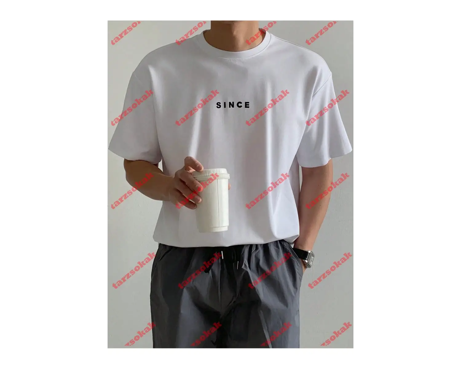 Model 3439 Erkek Yazlık Yuvarlak Yaka Kısa Kollu Günlük Tişört, Yaz