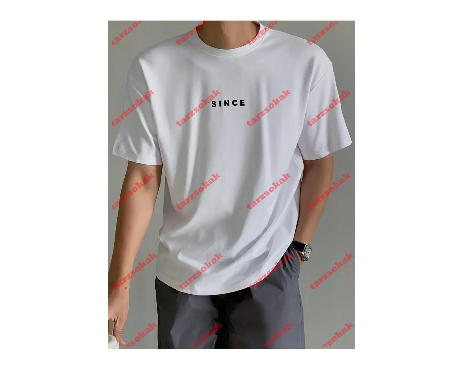 Model 3439 Erkek Yazlık Yuvarlak Yaka Kısa Kollu Günlük Tişört, Yaz