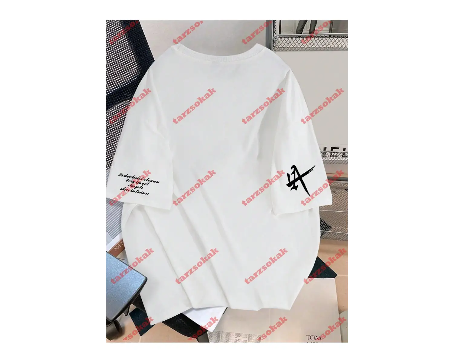 Model 3443 Erkek Yazlık Yuvarlak Yaka Kısa Kollu Günlük Tişört, Yaz