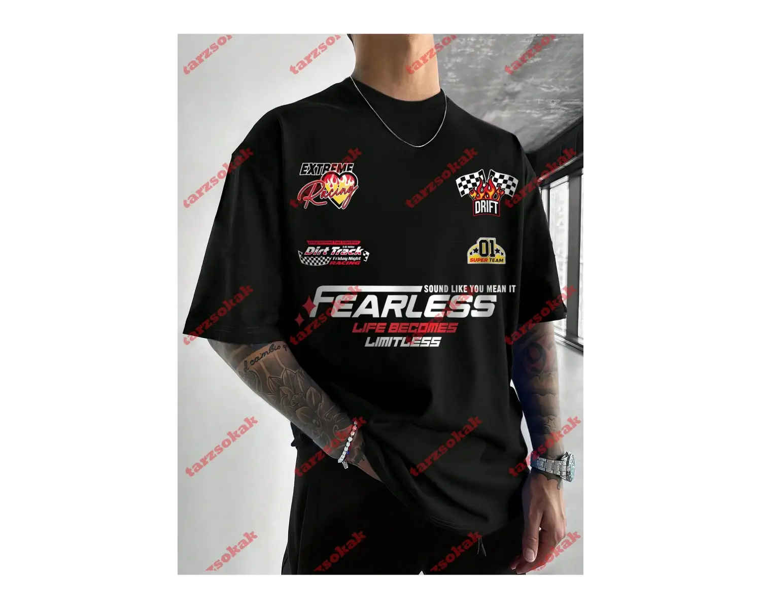 Model 3446 Erkek Yazlık Yuvarlak Yaka Kısa Kollu Günlük Tişört, Yaz