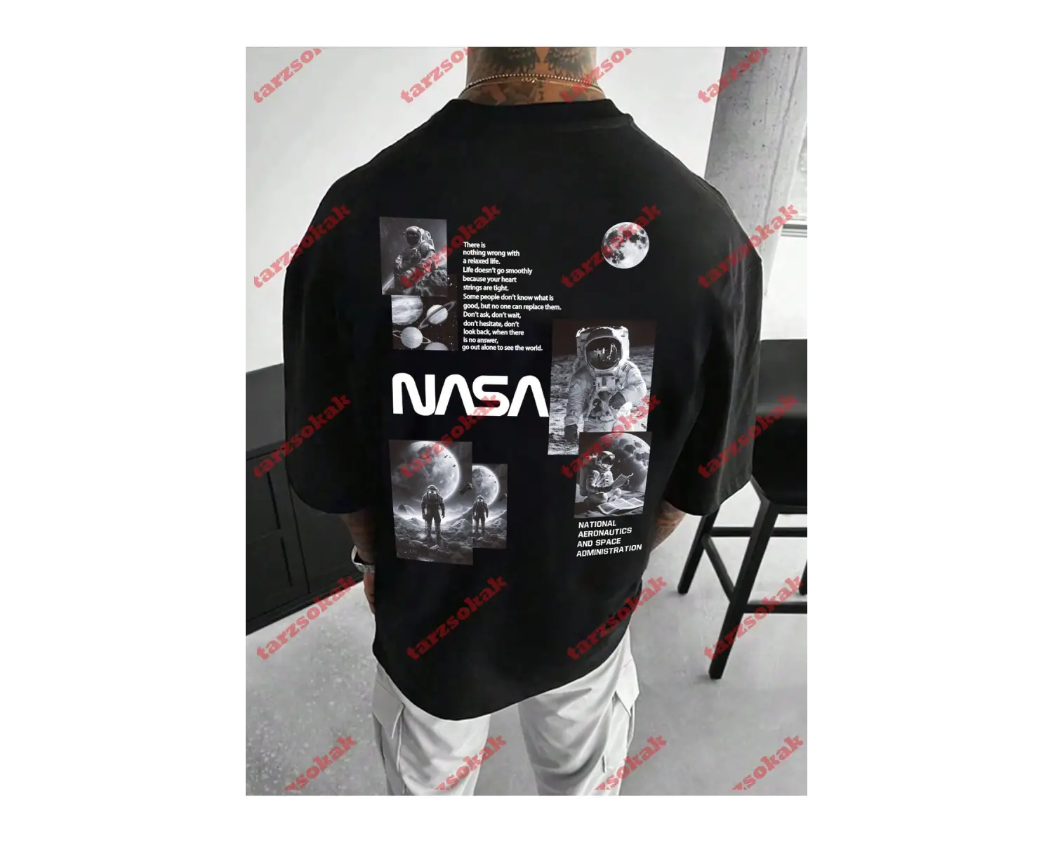 Model 3447 Erkek Yazlık Yuvarlak Yaka Kısa Kollu Günlük Tişört, Yaz