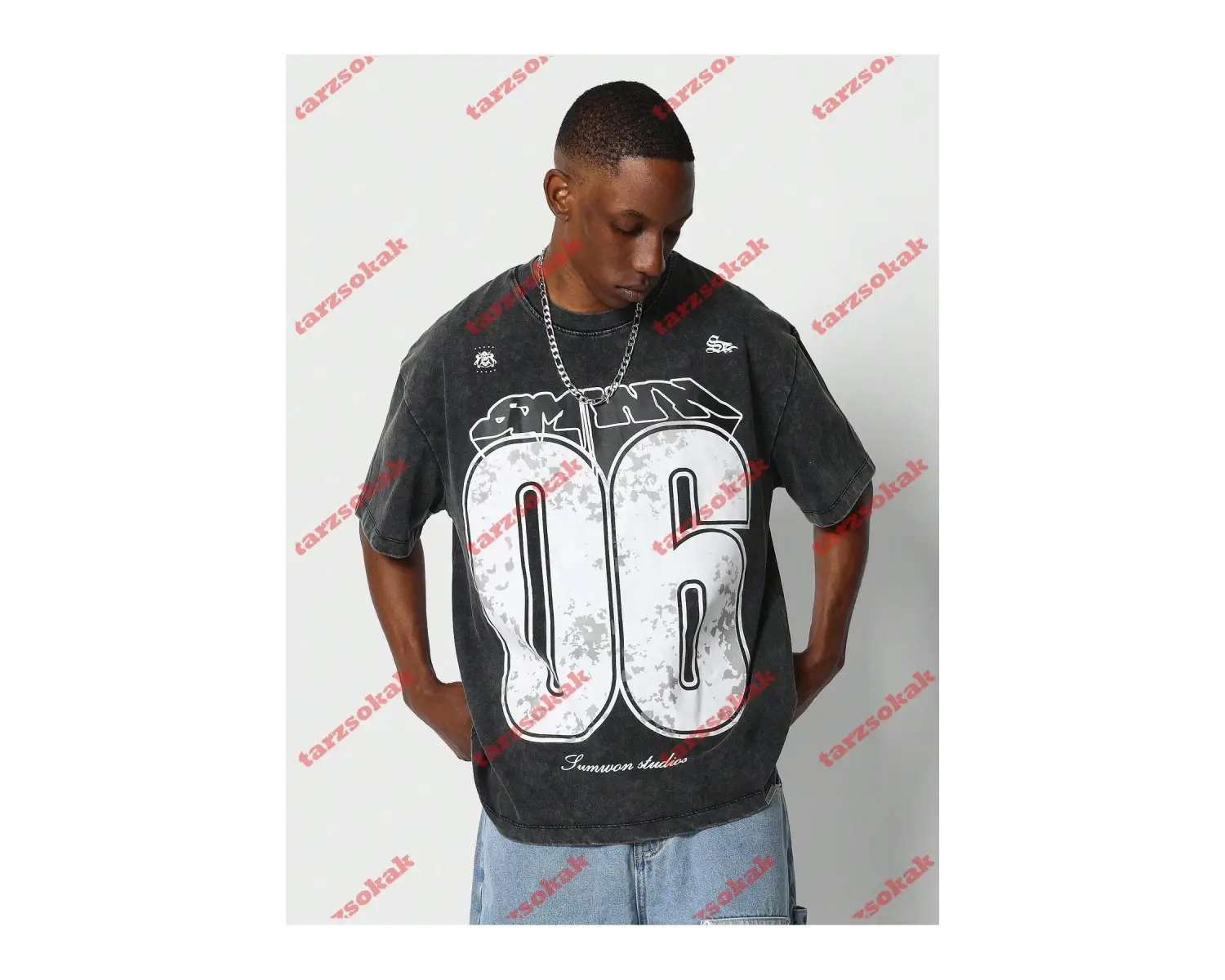 Model 3465 Erkek Yazlık Yuvarlak Yaka Kısa Kollu Günlük Tişört, Yaz