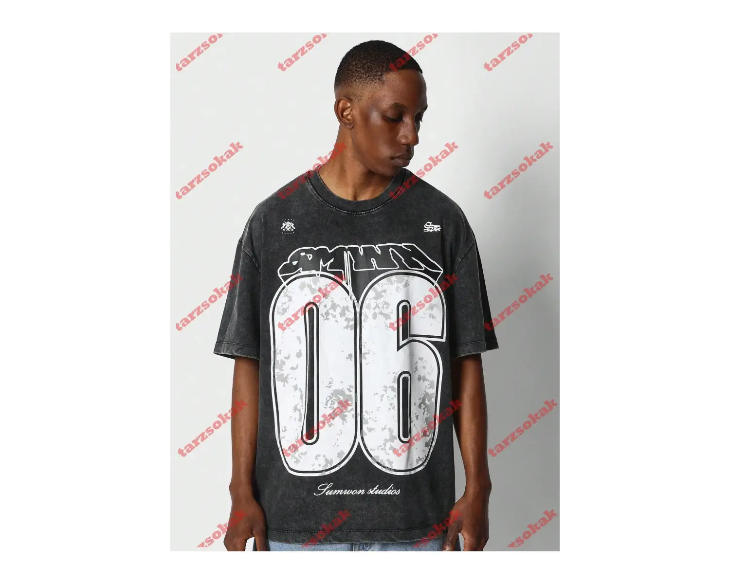 Model 3465 Erkek Yazlık Yuvarlak Yaka Kısa Kollu Günlük Tişört, Yaz