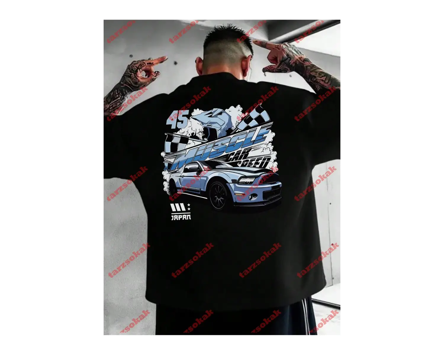 Model 3476 Erkek Yazlık Yuvarlak Yaka Kısa Kollu Günlük Tişört, Yaz