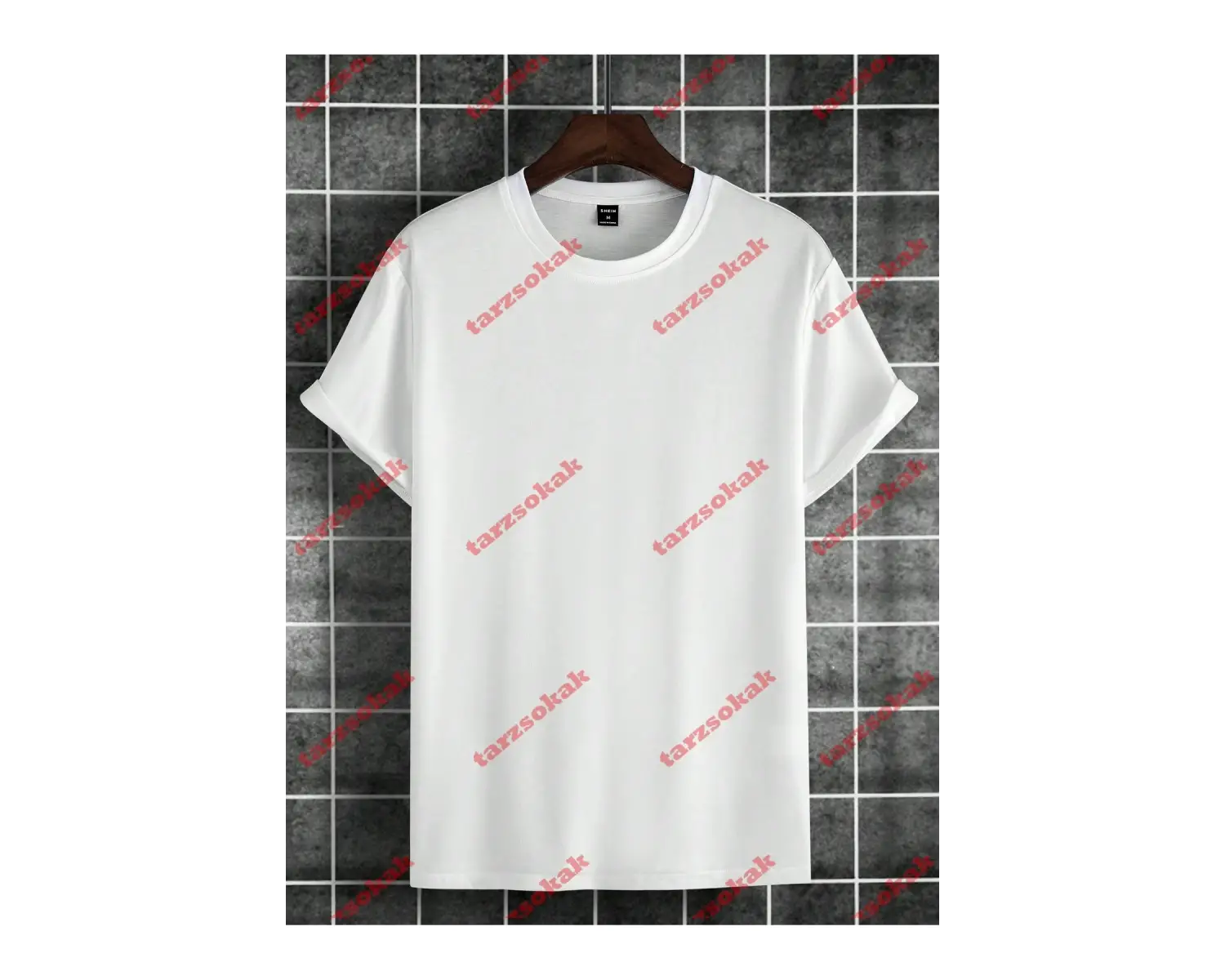 Model 3477 Erkek Yazlık Yuvarlak Yaka Kısa Kollu Günlük Tişört, Yaz