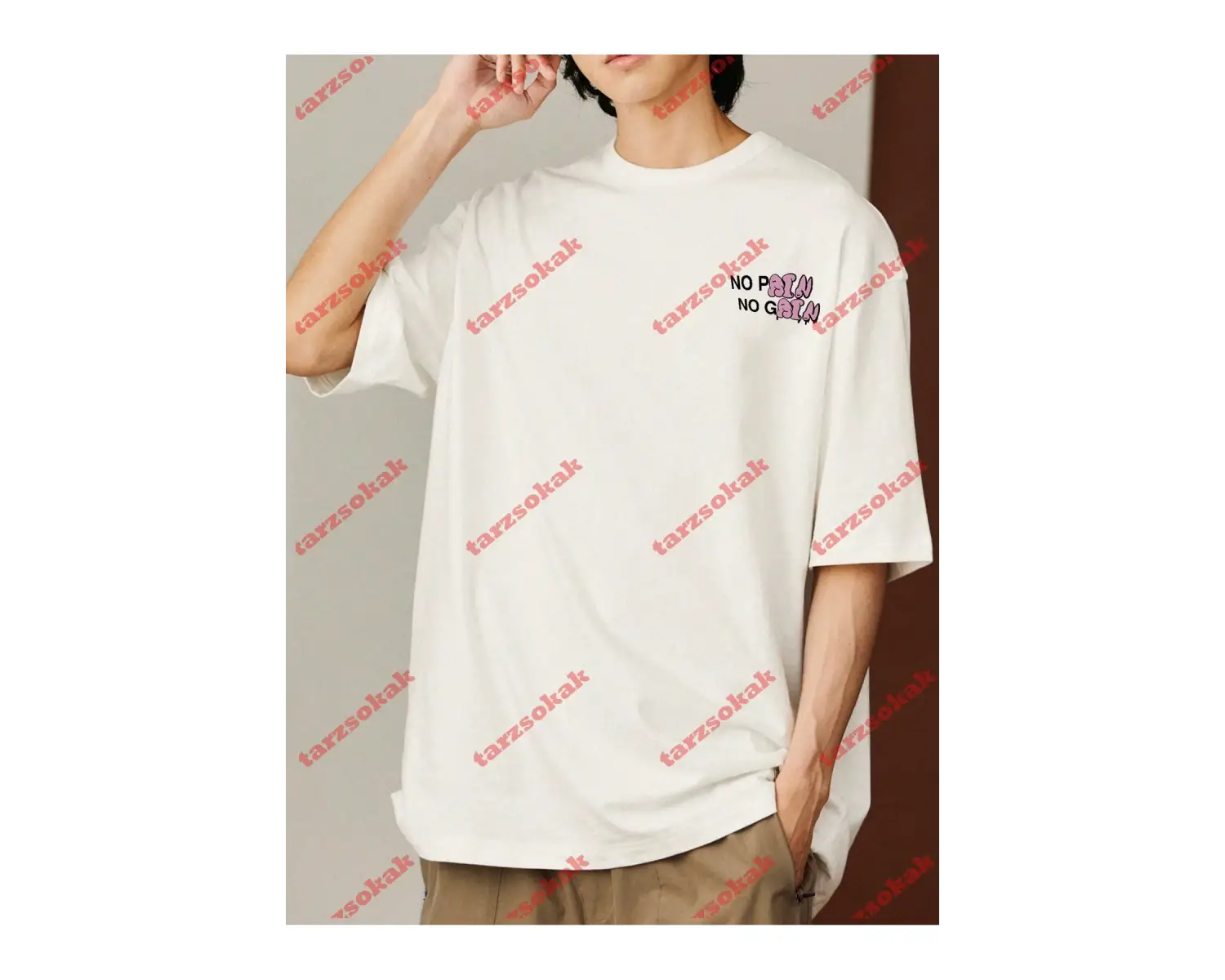 Model 3478 Erkek Yazlık Yuvarlak Yaka Kısa Kollu Günlük Tişört, Yaz