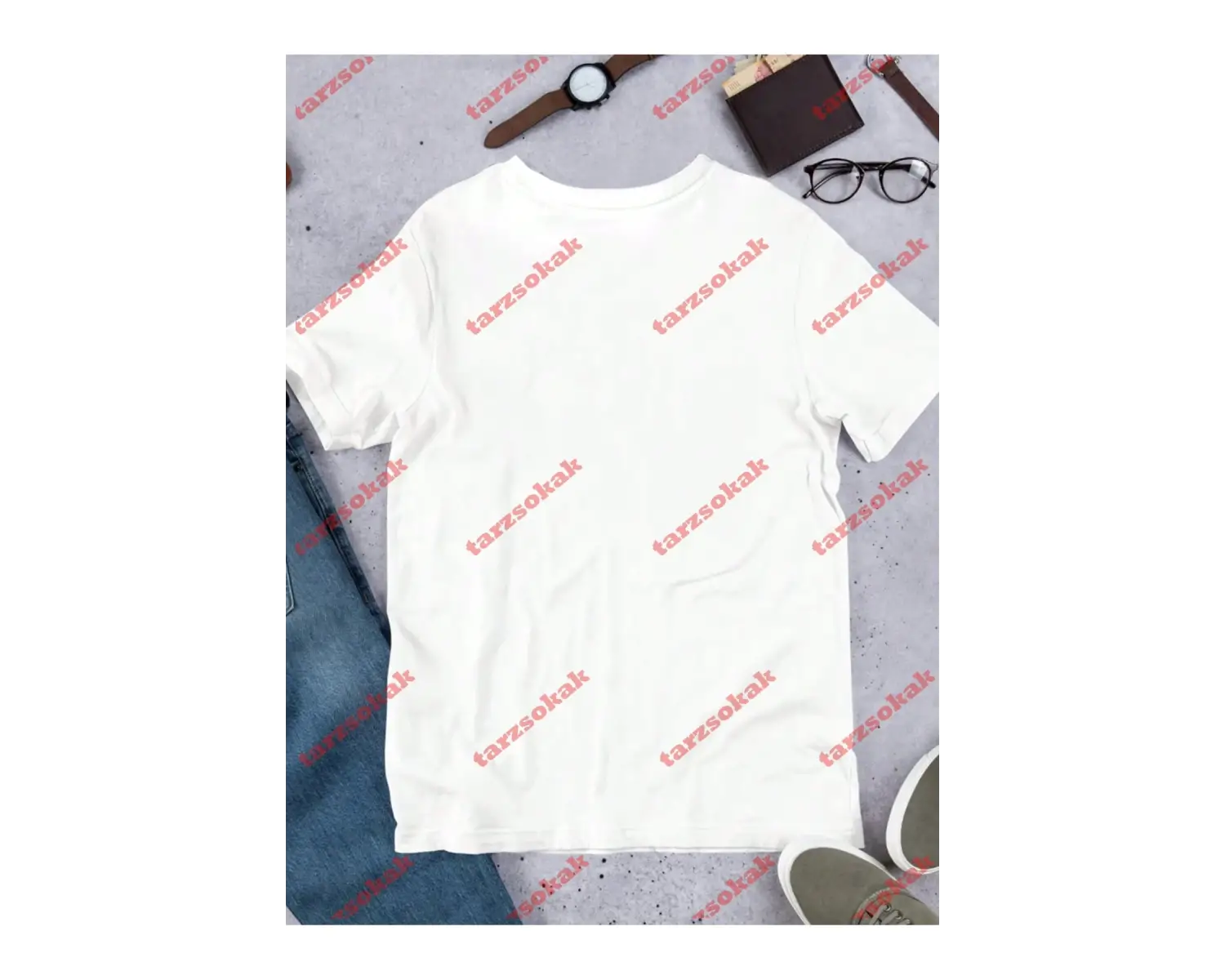 Model 3479 Erkek Yazlık Yuvarlak Yaka Kısa Kollu Günlük Tişört, Yaz