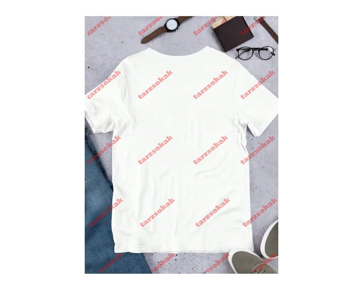 Model 3479 Erkek Yazlık Yuvarlak Yaka Kısa Kollu Günlük Tişört, Yaz