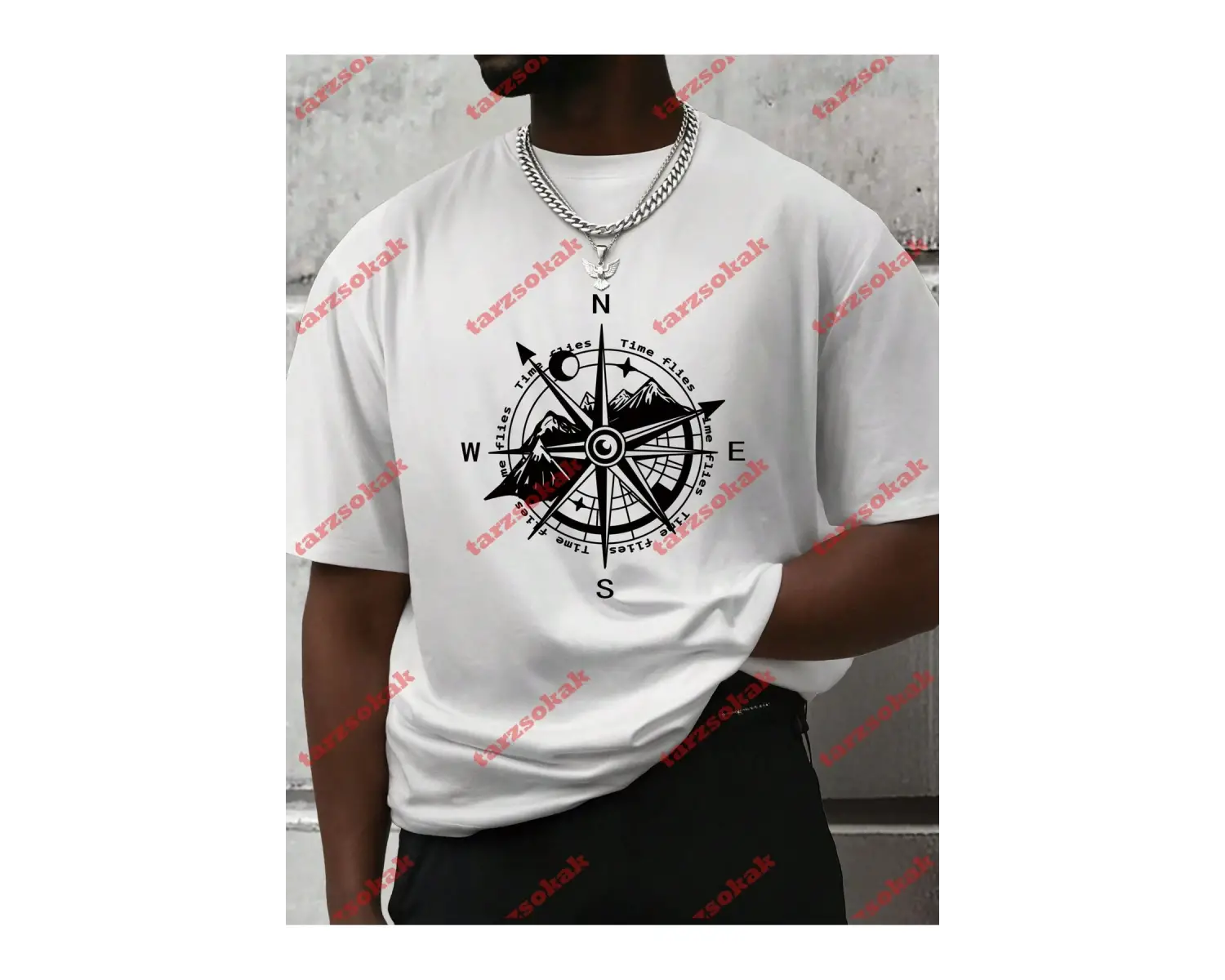 Model 3487 Erkek Yazlık Yuvarlak Yaka Kısa Kollu Günlük Tişört, Yaz