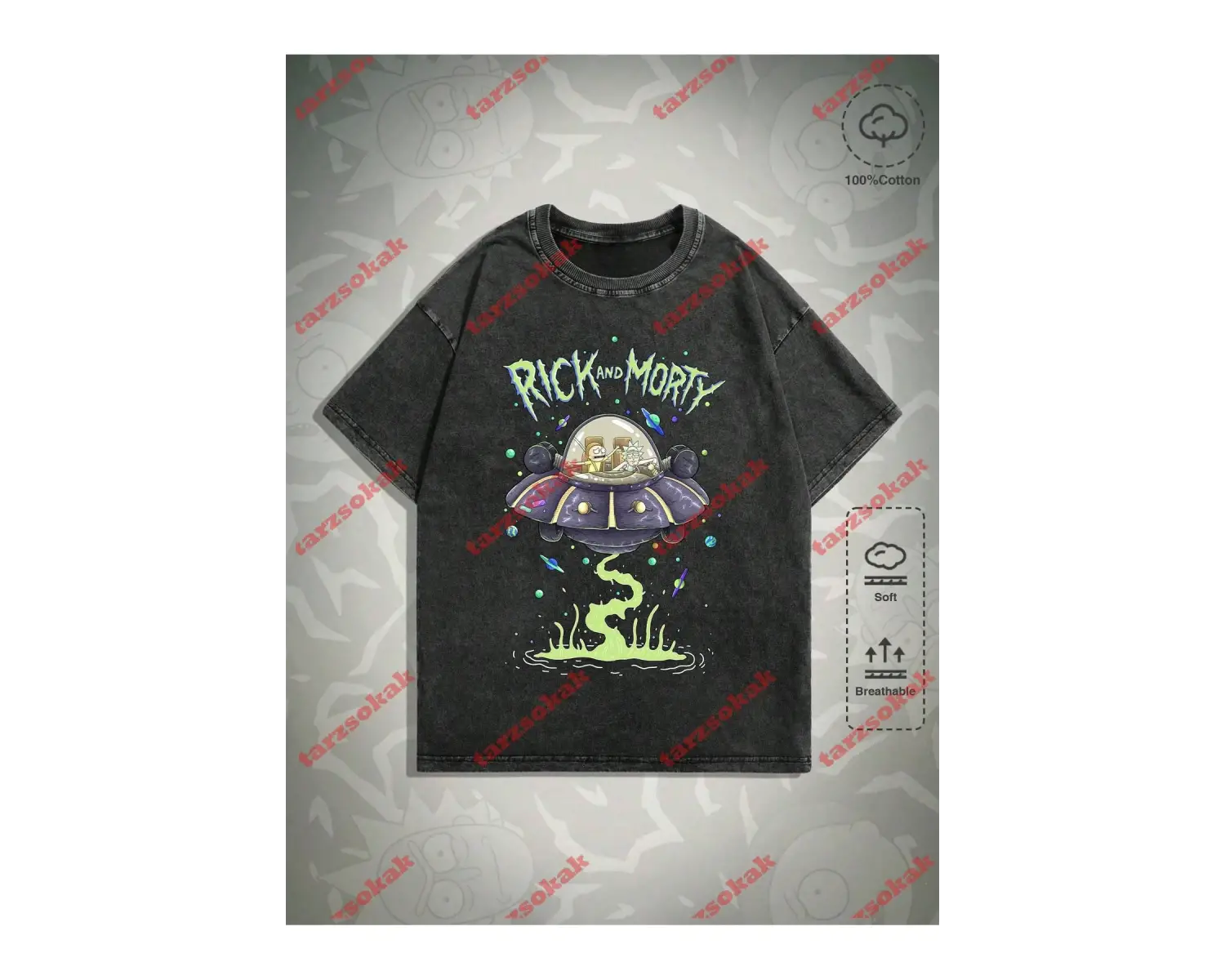 Model 3496 Erkek Yazlık Yuvarlak Yaka Kısa Kollu Günlük Tişört, Yaz