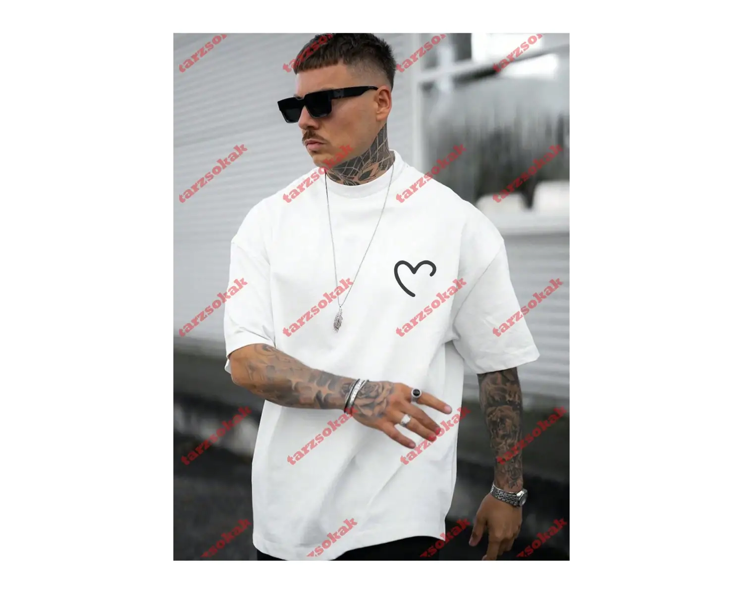 Model 3498 Erkek Yazlık Yuvarlak Yaka Kısa Kollu Günlük Tişört, Yaz