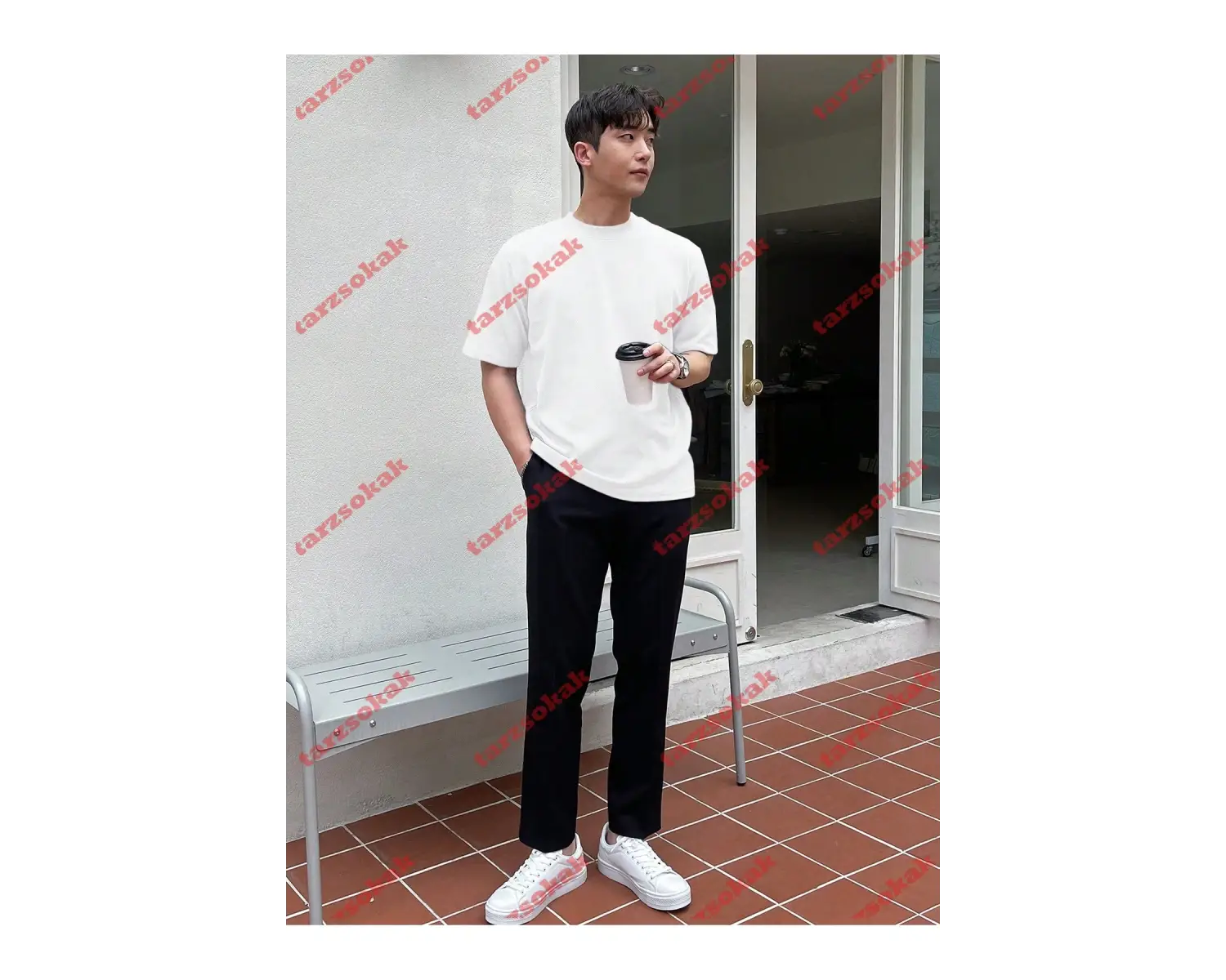 Model 3499 Erkek Yazlık Yuvarlak Yaka Kısa Kollu Günlük Tişört, Yaz