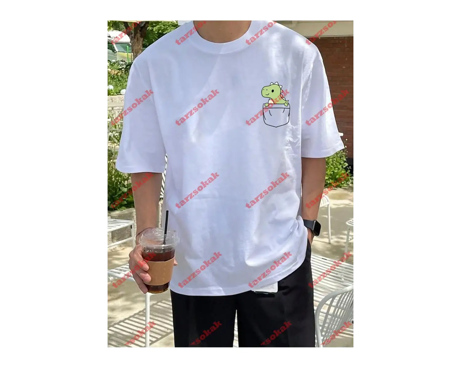 Model 3501 Erkek Yazlık Yuvarlak Yaka Kısa Kollu Günlük Tişört, Yaz