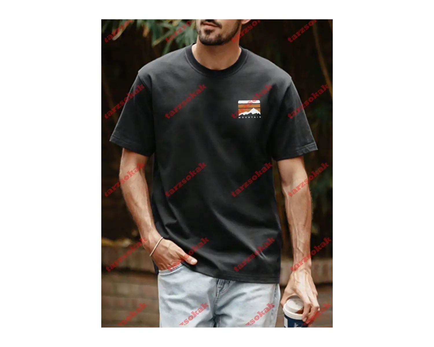 Model 3504 Erkek Yazlık Yuvarlak Yaka Kısa Kollu Günlük Tişört, Yaz