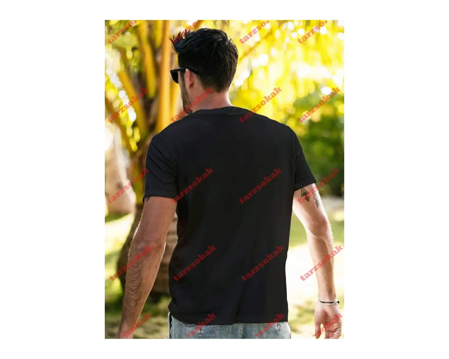 Model 3504 Erkek Yazlık Yuvarlak Yaka Kısa Kollu Günlük Tişört, Yaz