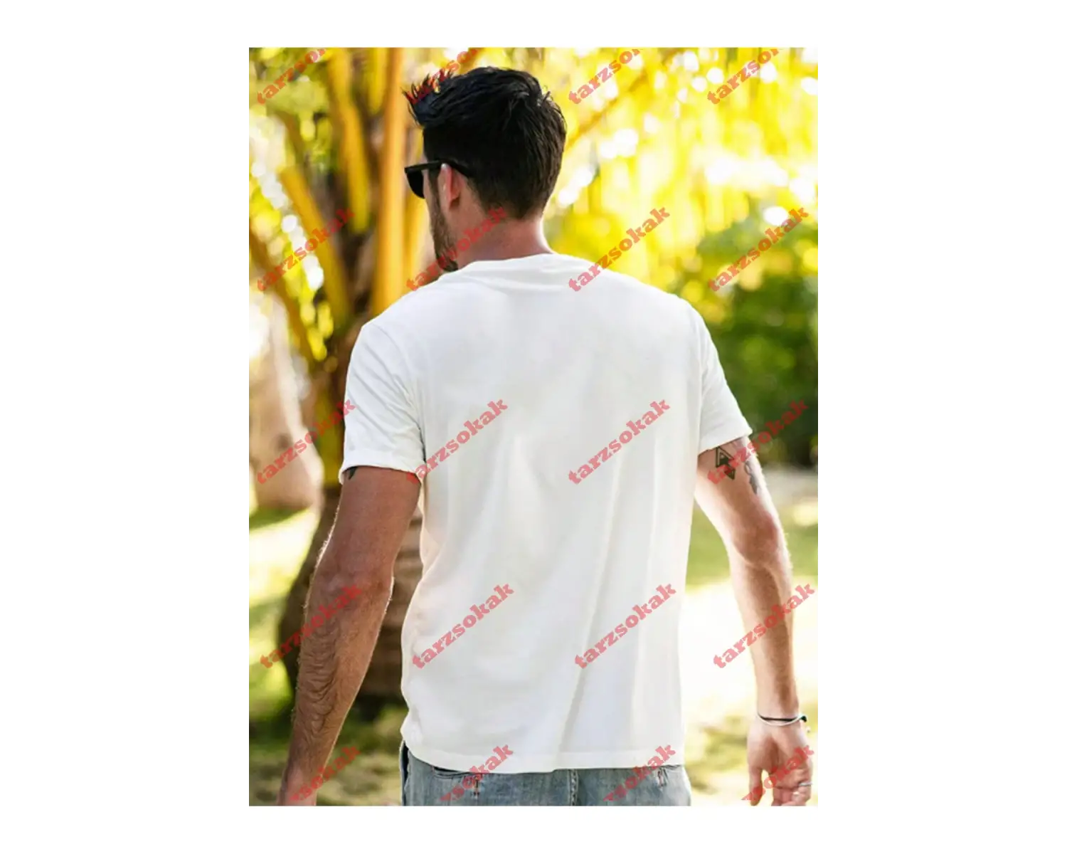 Model 3504 Erkek Yazlık Yuvarlak Yaka Kısa Kollu Günlük Tişört, Yaz