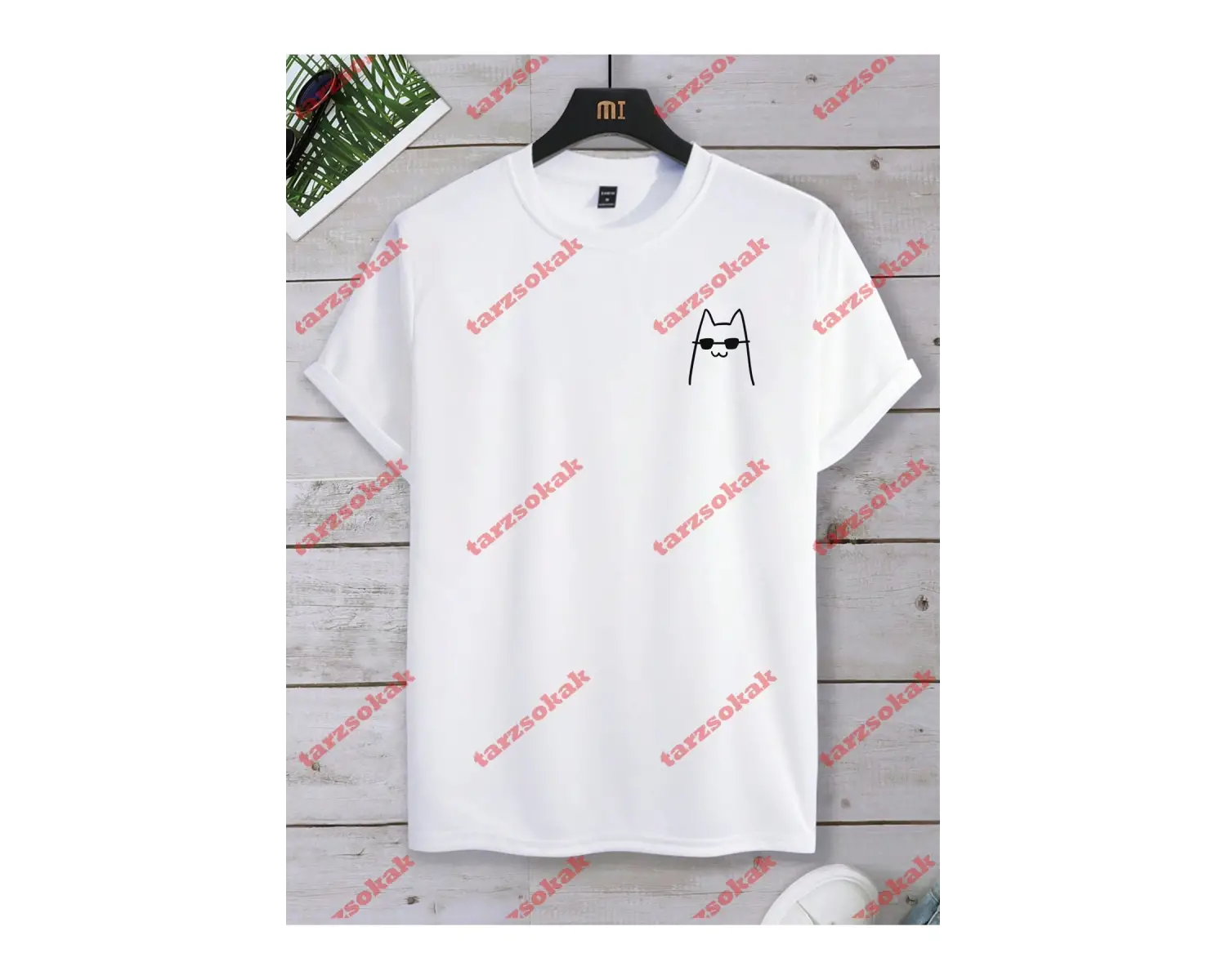 Model 3505 Erkek Yazlık Yuvarlak Yaka Kısa Kollu Günlük Tişört, Yaz