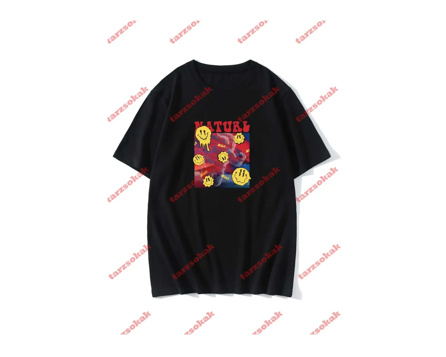 Model 3507 Erkek Yazlık Yuvarlak Yaka Kısa Kollu Günlük Tişört, Yaz