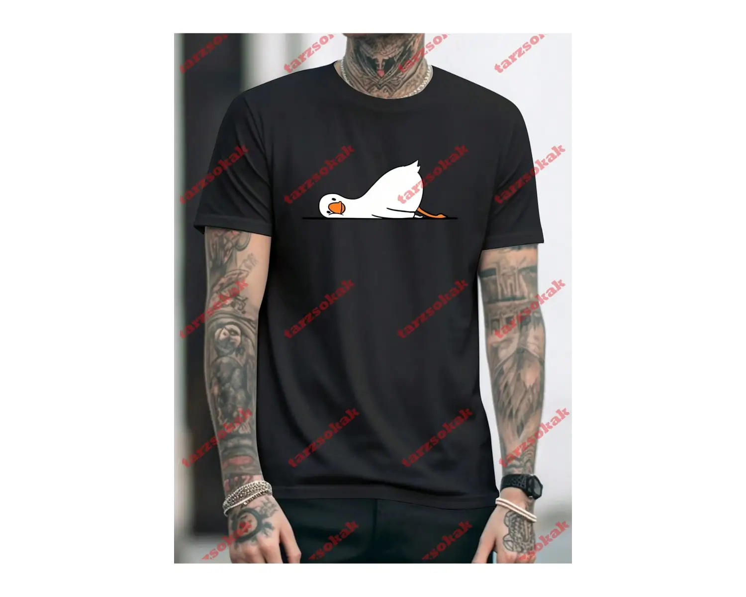 Model 3511 Erkek Yazlık Yuvarlak Yaka Kısa Kollu Günlük Tişört, Yaz