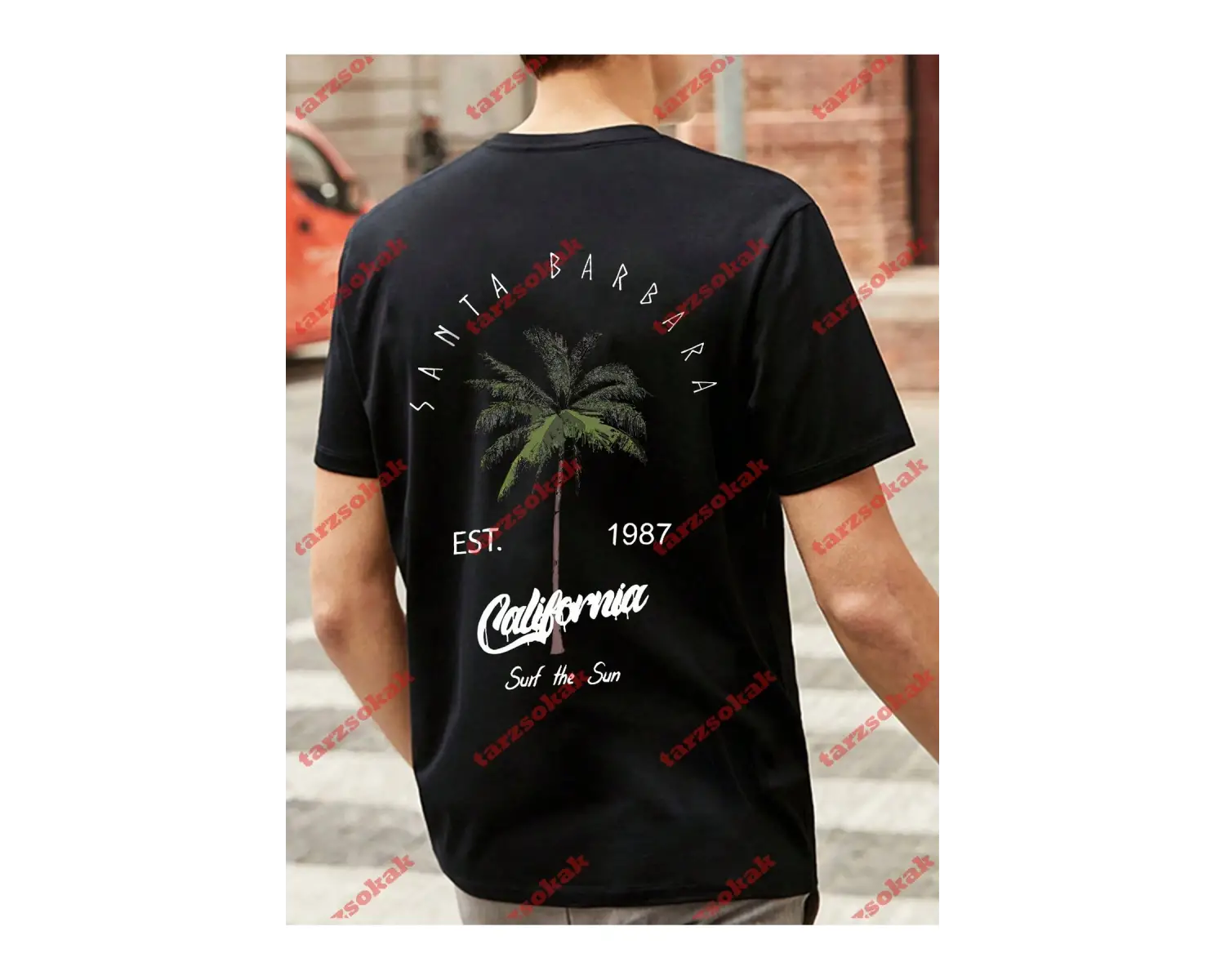 Model 3512 Erkek Yazlık Yuvarlak Yaka Kısa Kollu Günlük Tişört, Yaz